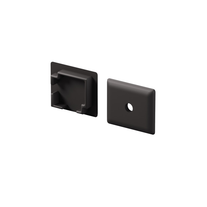 Комплект заглушек (для профиля 16×16) 2 шт., MAYTONI ALM-1616S-B-EC 642030