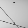 Крепление потолочное MAYTONI LONG FLARITY TRA159С-D1-B двойное 700мм черный TRA159C-D1-B