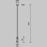 Крепление потолочное MAYTONI LONG FLARITY TRA159С-D1-B двойное 700мм черный TRA159C-D1-B