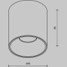 Потолочный светильник MAYTONI ALFA LED C064CL-12W3K-RD-WB